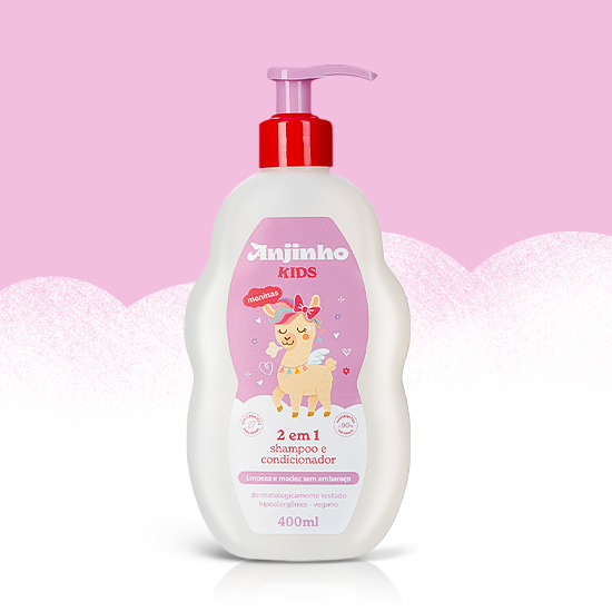 Shampoo 2 em 1 Kids Meninas 400ml