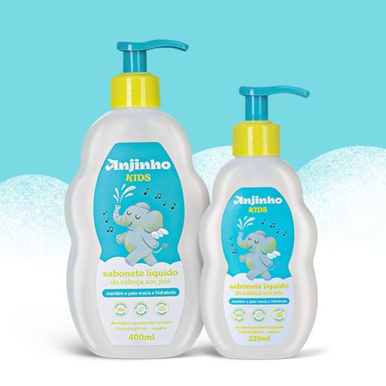 Sabonete Líquido Kids Cabeça aos Pés 220 e 400ml