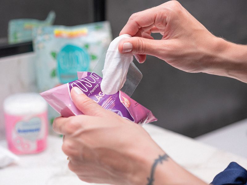 atacado lenço umedecido